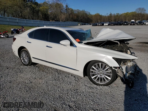 2014 Lexus LS 460 with VIN JTHBL5EF3E5129157, listed as a Copart auction lot 50662565 with Not provided miles and Salvage title. Bid and sale history available at DreamBid. Image 4.