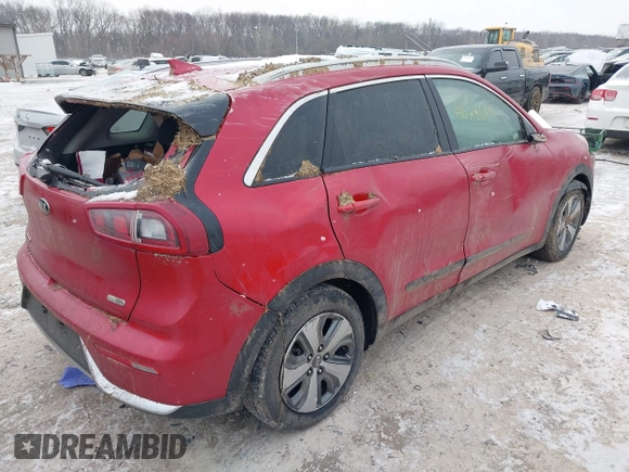 2019 Kia Niro LX with VIN KNDCB3LC7K5218814, listed as a IAAI auction lot 41628684 with 1 mi miles. Bid and sale history available at carsss.com. Image 4.