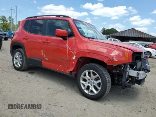 2017 Jeep Renegade Latitude with VIN ZACCJBBB9HPF93903, listed as a Copart auction lot 56180255 with 89,090 mi miles and Salvage title. Bid and sale history available at DreamBid. Image 4.