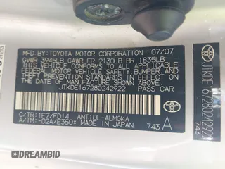 2008 Scion tC Spec with VIN JTKDE167280242922, listed as a IAAI auction lot 41872367 with 167,702 mi miles. Bid and sale history available at carsss.com. Image 9.