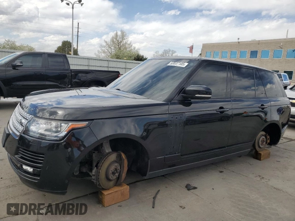 2014 Land Rover Range Rover Supercharged with VIN SALGS2TF8EA195067, listed as a Copart auction lot 53537105 with 131,368 mi miles and Salvage Title. Bid and sale history available at DreamBid. Image 1.