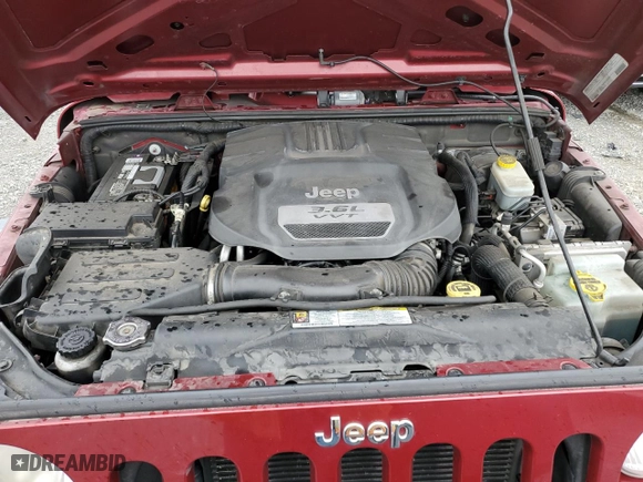 2012 Jeep Wrangler Unlimited Sport with VIN 1C4BJWDG1CL135894, listed as a Copart auction lot 52422245 with 143,670 mi miles and Salvage Title. Bid and sale history available at carsss.com. Image 12.