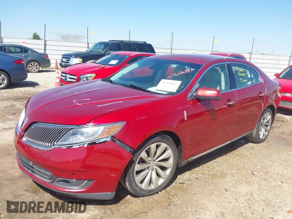 2013 Lincoln MKS with VIN 1LNHL9DK2DG612977, listed as a IAAI auction lot 41762687 with 149,420 mi miles. Bid and sale history available at carsss.com. Image 2.