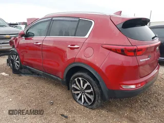 2017 Kia Sportage EX with VIN KNDPN3AC8H7124045, listed as a IAAI auction lot 41656874 with 1 mi miles. Bid and sale history available at carsss.com. Image 3.
