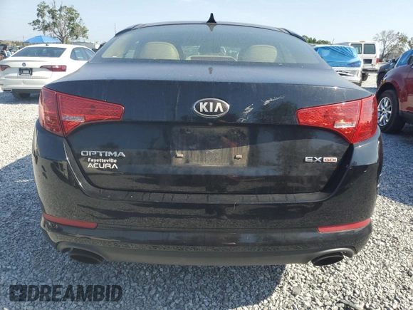 2013 Kia Optima EX with VIN 5XXGN4A72DG169153, listed as a Copart auction lot 54102005 with 164,091 mi miles and Clean Title. Bid and sale history available at carsss.com. Image 6.