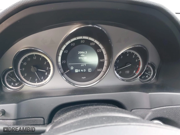2011 Mercedes-Benz E-Class E 350 with VIN WDDKK5GF6BF055360, listed as a IAAI auction lot 42007061 with 99,238 mi miles. Bid and sale history available at carsss.com. Image 7.
