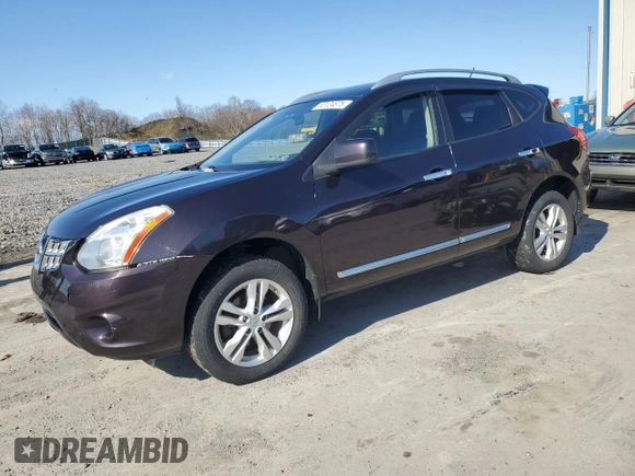 2012 Nissan Rogue SV with VIN JN8AS5MVXCW352946, listed as a Copart auction lot 53124875 with 99,248 mi miles and Salvage Title. Bid and sale history available at carsss.com. Image 1.