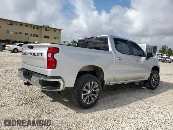 2022 Chevrolet Silverado 1500 LT with VIN 2GCPACED0N1502138, listed as a Copart auction lot 50809735 with 0 mi miles and Salvage Title. Bid and sale history available at carsss.com. Image 3.