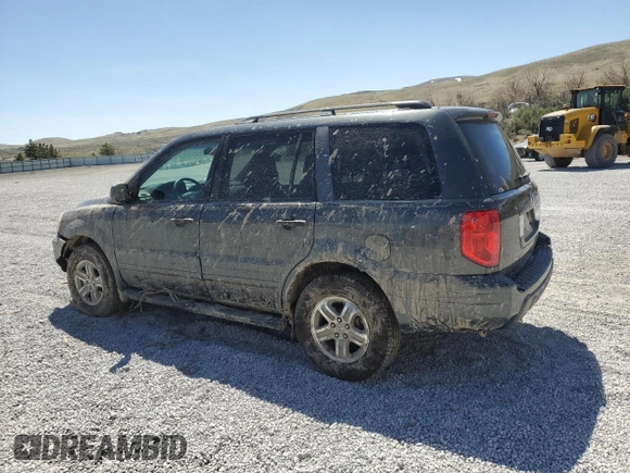 2005 Honda Pilot EX-L with VIN 2HKYF18665H521444, listed as a Copart auction lot 53664375 with 197,436 mi miles and Salvage Title. Bid and sale history available at DreamBid. Image 2.