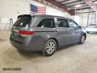 2015 Honda Odyssey EX-L with VIN 5FNRL5H69FB131992, listed as a Copart auction lot 49485445 with 110,031 mi miles and Clean Title. Bid and sale history available at carsss.com. Image 3.
