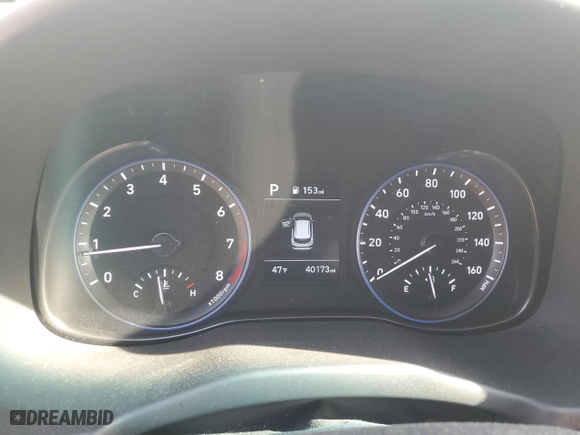 2020 Hyundai Kona SEL with VIN KM8K22AA7LU399259, listed as a Copart auction lot 46913975 with 40,173 mi miles and Salvage Title. Bid and sale history available at carsss.com. Image 9.