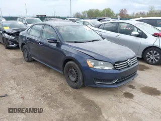 2013 Volkswagen Passat S with VIN 1VWAP7A31DC015545, listed as a IAAI auction lot 42118107 with 181,481 mi miles and . Bid and sale history available at DreamBid. Image 1.