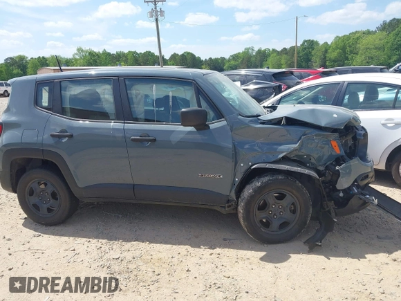2018 Jeep Renegade Sport with VIN ZACCJBAB1JPJ57230, listed as a IAAI auction lot 42083023 with 87,355 mi miles and . Bid and sale history available at DreamBid. Image 13.