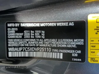 2013 BMW 1 Series 128i z VIN WBAUP7C5XDVP25110, wystawiony jako Copart lot #58033485 z przebiegiem 88 989 mil mil oraz Szkoda całkowita • Salvage title. Historia ofert i sprzedaży dostępna na DreamBid. Obrazek 12.