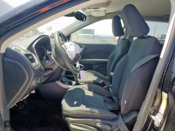 2018 Jeep Compass Sport with VIN 3C4NJDAB2JT220416, listed as a Copart auction lot 56775465 with 99,869 mi miles and Salvage title. Bid and sale history available at DreamBid. Image 7.