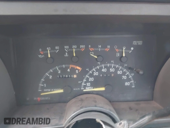 1994 GMC Sierra 1500 with VIN 1GTFC24K7RZ549681, listed as a IAAI auction lot 42038820 with 117,615 mi miles and . Bid and sale history available at DreamBid. Image 7.