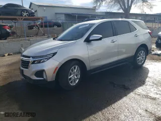 2022 Chevrolet Equinox LT with VIN 3GNAXUEV2NL100582, listed as a Copart auction lot 41431405 with 94,322 mi miles and Salvage Title. Bid and sale history available at carsss.com. Image 1.