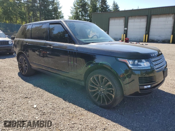2015 Land Rover Range Rover Supercharged with VIN SALGS3TF3FA213286, listed as a Copart auction lot 63522135 with 98,511 mi miles and Salvage title. Bid and sale history available at DreamBid. Image 4.