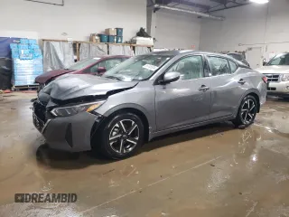 2024 Nissan Sentra SV z VIN 3N1AB8CV2RY383322, wystawiony jako Copart lot #86745924 z przebiegiem 2 778 mil mil oraz Szkoda całkowita • Salvage title. Historia ofert i sprzedaży dostępna na DreamBid. Obrazek 1.