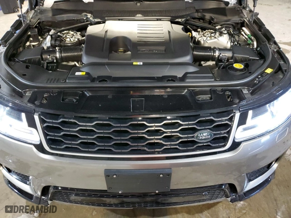 2020 Land Rover Range Rover Sport HSE with VIN SALWR2SU1LA704565, listed as a Copart auction lot 46088485 with 104,439 mi miles and Clean Title. Bid and sale history available at carsss.com. Image 12.