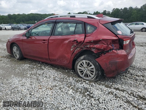 2018 Subaru Impreza Premium z VIN 4S3GTAD62J3709314, wystawiony jako Copart lot #59881165 z przebiegiem 56 482 mil mil oraz Szkoda całkowita • Salvage title. Historia ofert i sprzedaży dostępna na DreamBid. Obrazek 2.