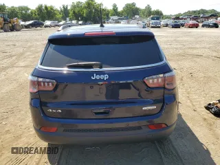 2020 Jeep Compass Latitude with VIN 3C4NJDBB6LT228908, listed as a Copart auction lot 59575014 with 55,618 mi miles and Salvage Title. Bid and sale history available at DreamBid. Image 6.