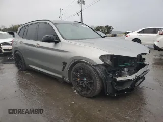 2020 BMW X3 M Competition with VIN 5YMTS0C06LLT10876, listed as a Copart auction lot 78739994 with 42,351 mi miles and Salvage title. Bid and sale history available at DreamBid. Image 4.