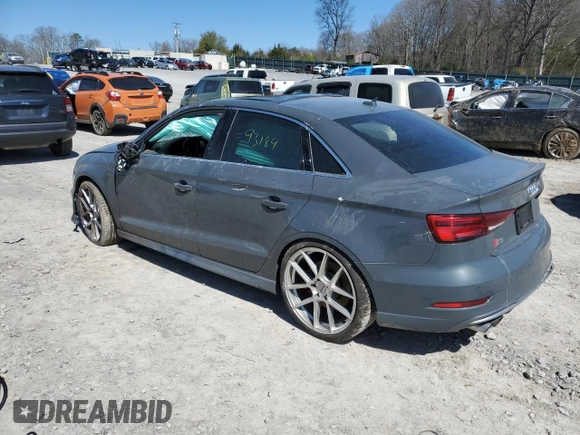 2017 Audi S3 Premium Plus with VIN WAUB1GFF6H1030844, listed as a Copart auction lot 44782623 with 93,184 mi miles. Bid and sale history available at carsss.com. Image 2.