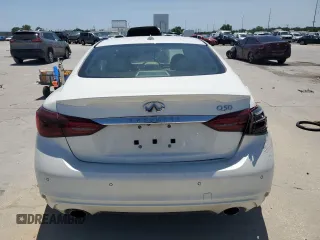 2020 Infiniti Q50 Luxe z VIN JN1EV7AP3LM202939, wystawiony jako Copart lot #57025175 z przebiegiem Nie podano mil oraz Szkoda całkowita • Salvage title. Historia ofert i sprzedaży dostępna na DreamBid. Obrazek 6.