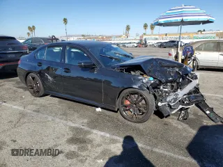 2022 BMW 3 Series M340i with VIN 3MW5U7J04N8C55794, listed as a Copart auction lot 80082294 with 0 mi miles and Salvage Title. Bid and sale history available at carsss.com. Image 4.