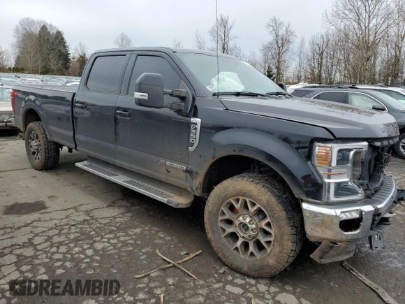 2020 Ford F-350 XL with VIN 1FT8W3BT1LEC65463, listed as a Copart auction lot 46183245 with 86,284 mi miles and Salvage title. Bid and sale history available at DreamBid. Image 4.