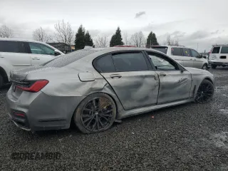 2020 BMW 7 Series 750i xDrive with VIN WBA7U2C00LGJ59975, listed as a Copart auction lot 48172775 with Not provided miles and Salvage title. Bid and sale history available at DreamBid. Image 3.