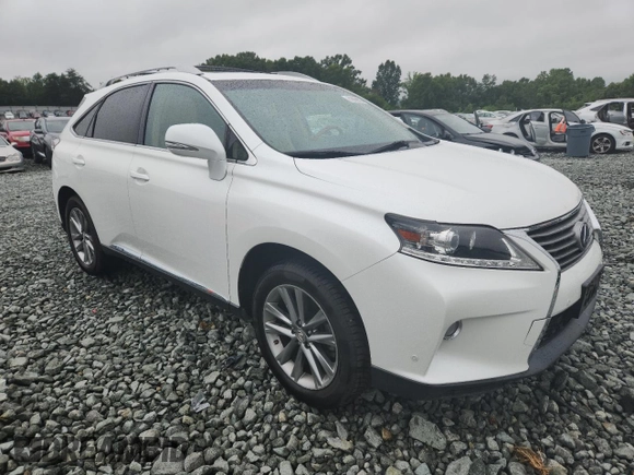 2014 Lexus RX 450h with VIN JTJBC1BA7E2458042, listed as a Copart auction lot 61008905 with 119,368 mi miles and Salvage title. Bid and sale history available at DreamBid. Image 4.