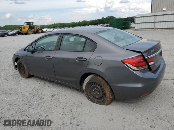 2014 Honda Civic LX with VIN 19XFB2F5XEE028471, listed as a Copart auction lot 55584105 with Not Provided miles and Clean Title. Bid and sale history available at DreamBid. Image 2.