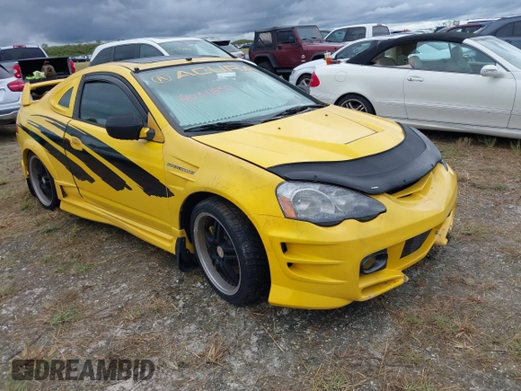 2002 Acura RSX Type S with VIN JH4DC53082C032115, listed as a IAAI auction lot 40511850 with 1 mi miles. Bid and sale history available at carsss.com. Image 1.