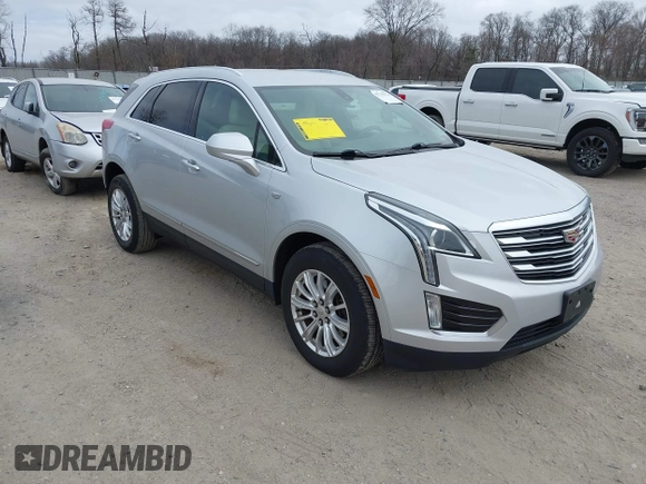 2017 Cadillac XT5 FWD with VIN 1GYKNARS3HZ184081, listed as a IAAI auction lot 41795974 with 109,032 mi miles. Bid and sale history available at carsss.com. Image 1.