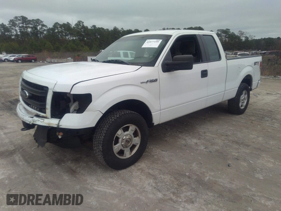 2014 Ford F-150 XL with VIN 1FTFX1EFXEKE16495, listed as a IAAI auction lot 41077199 with 206,212 mi miles. Bid and sale history available at carsss.com. Image 17.