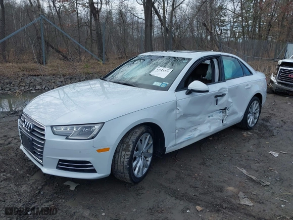 2017 Audi A4 Premium with VIN WAUANAF42HN018808, listed as a IAAI auction lot 42019325 with 90,375 mi miles. Bid and sale history available at carsss.com. Image 6.