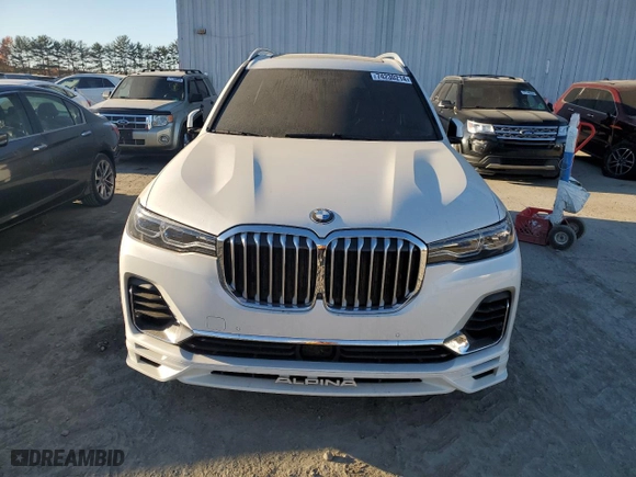 2021 BMW X7 ALPINA XB7 with VIN 5UXCX6C15M9G12505, listed as a Copart auction lot 74230214 with 75,597 mi miles and Salvage Title. Bid and sale history available at carsss.com. Image 5.