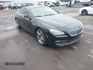 2012 BMW 6 Series 650i with VIN WBALX3C57CDV77359, listed as a IAAI auction lot 41443966 with 64,500 mi miles. Bid and sale history available at carsss.com. Image 1.