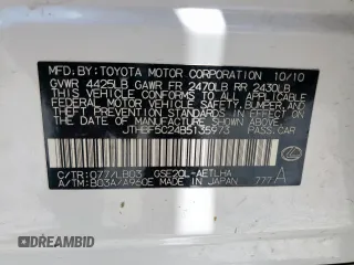 2011 Lexus IS 250 с VIN JTHBF5C24B5135973, выставлен на аукционе Copart как лот 61450785 с пробегом 158 540 миль миль и Списание • Salvage title. История ставок и продаж доступна на DreamBid. Изображение 12.