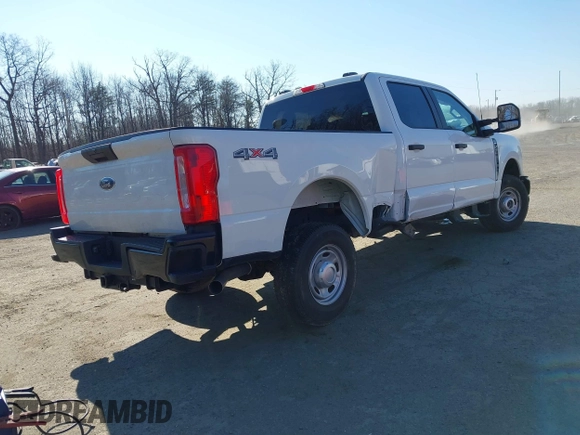 2023 Ford F-250 XL with VIN 1FT7W2BA9PEC16943, listed as a IAAI auction lot 41688677 with 7,668 mi miles and . Bid and sale history available at DreamBid. Image 4.