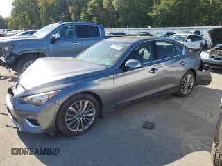 2018 Infiniti Q50 3.0t LUXE with VIN JN1EV7AR3JM431720, listed as a Copart auction lot 72119263 with 68,096 mi miles and Salvage Title. Bid and sale history available at carsss.com. Image 1.