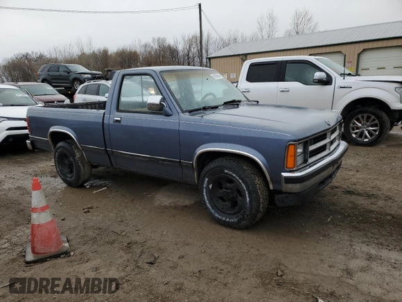 1989 Dodge Dakota with VIN 1B7FL26X3KS146546, listed as a Copart auction lot 81859624 with 16,824 mi miles and Clean Title. Bid and sale history available at carsss.com. Image 4.