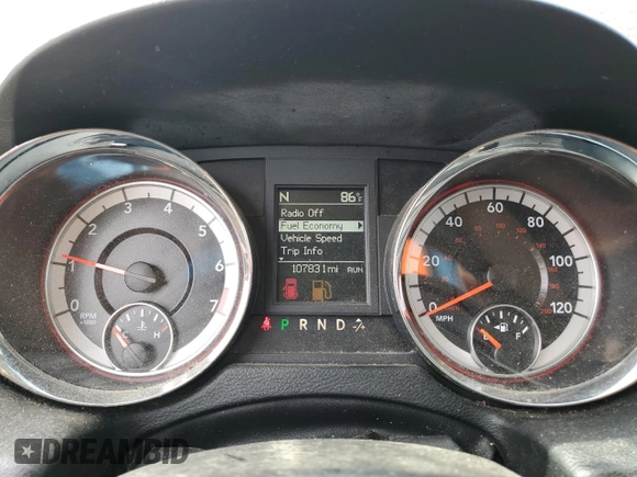 2016 Dodge Grand Caravan SXT with VIN 2C4RDGCG0GR216816, listed as a Copart auction lot 51463045 with 107,831 mi miles and Salvage Title. Bid and sale history available at carsss.com. Image 9.