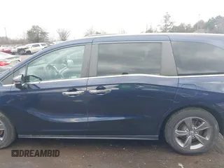 2021 Honda Odyssey EX with VIN 5FNRL6H55MB018776, listed as a IAAI auction lot 41485453 with 53,766 mi miles and . Bid and sale history available at DreamBid. Image 14.