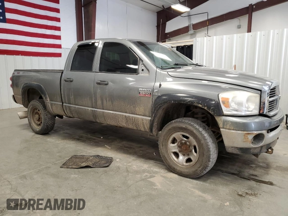 2009 Dodge Ram 2500 SLT with VIN 3D7KS28L19G514287, listed as a Copart auction lot 51442485 with 204,243 mi miles and Salvage Title. Bid and sale history available at carsss.com. Image 4.