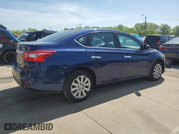 2017 Nissan Sentra SV with VIN 3N1AB7APXHY263216, listed as a Copart auction lot 54137725 with 247,613 mi miles and Clean Title. Bid and sale history available at carsss.com. Image 3.