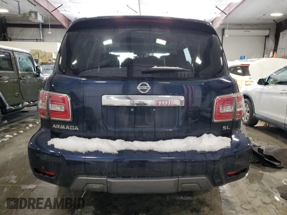 2020 Nissan Armada SL with VIN JN8AY2NC5L9621959, listed as a Copart auction lot 87372274 with 91,532 mi miles and Salvage Title. Bid and sale history available at carsss.com. Image 6.