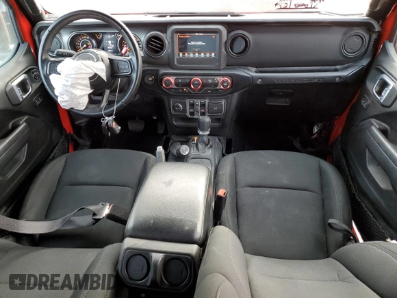 2022 Jeep Wrangler Unlimited High Tide with VIN 1C4HJXDG5NW107100, listed as a Copart auction lot 83231044 with 37,898 mi miles and Salvage Title. Bid and sale history available at DreamBid. Image 8.